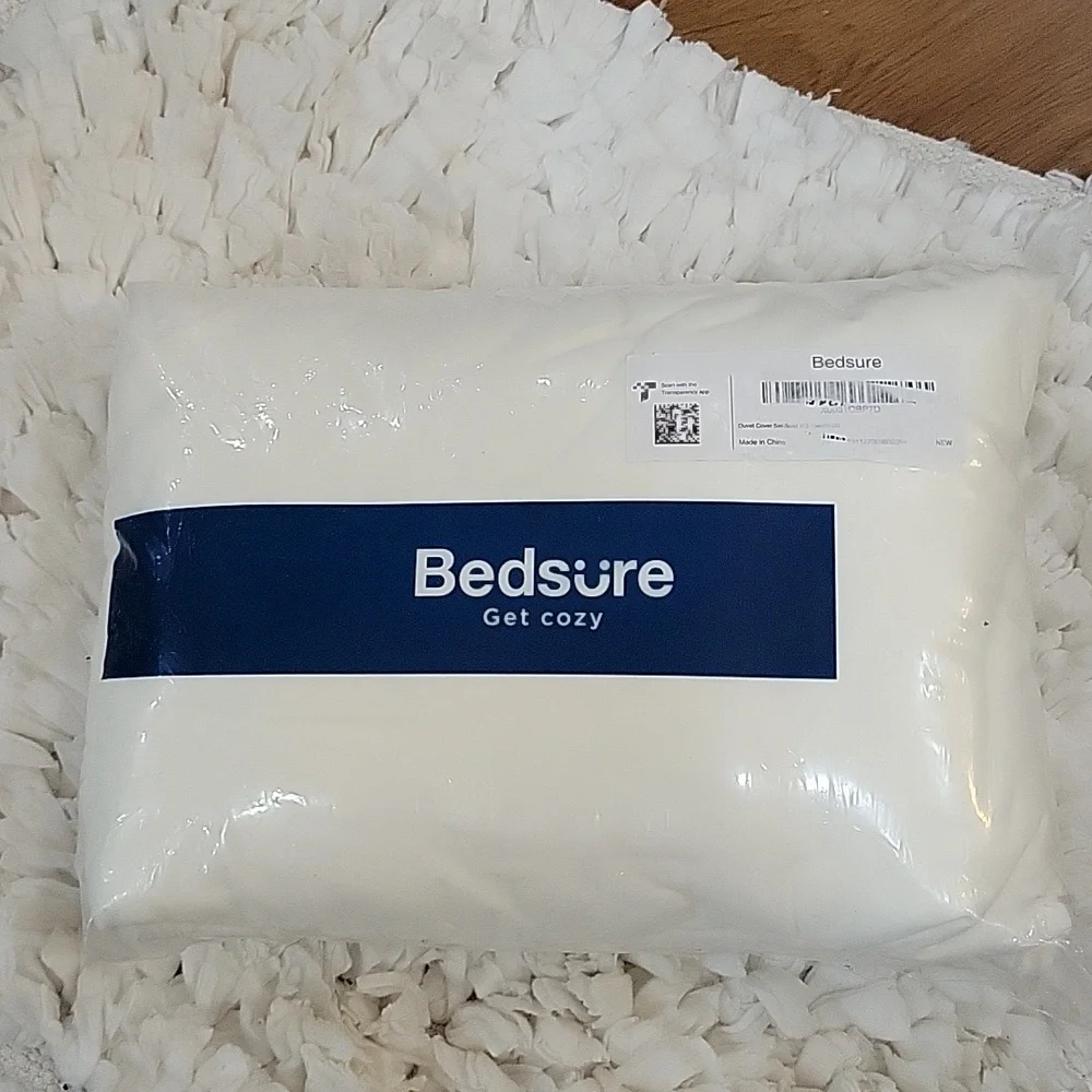 Bedsure King Cream duvet set 3 piece 104x90